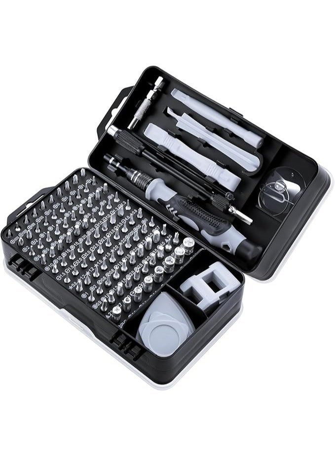 مجموعة مفكات دقيقة 115 في 1، طقم أدوات إصلاح إلكترونيات، رؤوس مغناطيسية دقيقة مع عمود مرن للهواتف، أجهزة ماك، أجهزة الكمبيوتر، الساعات، أجهزة الألعاب، أجراس الأبواب، الأدوات الإلكترونية - Image 2